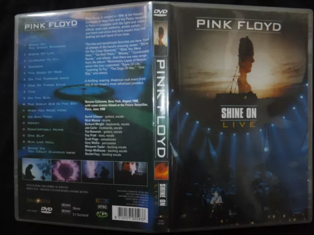 Dvd Pink Floyd / Shine On / Live / Rare /