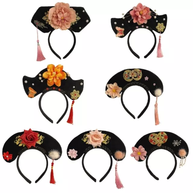 Cute Ancient Princess Chignon Headband Cosplay Halloween Hairbands for Girls