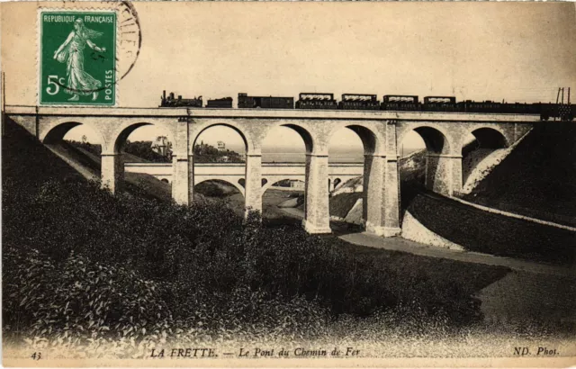 CPA La Frette Le Pont du Chemin de Fer FRANCE (1309573)