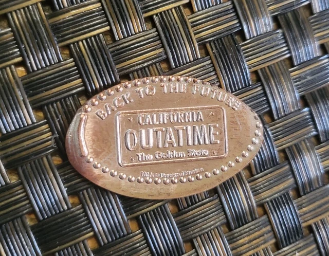 Universal Studios Theme Park Back To The Future Elongated Penny Press Coin Rare