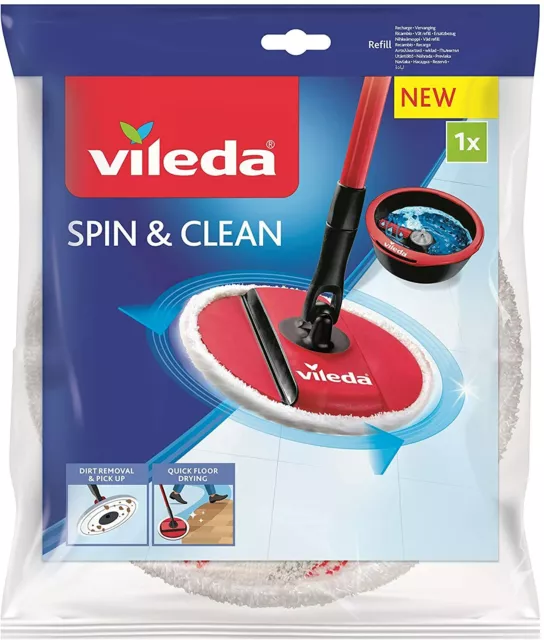 VILEDA SPIN E Clean Ricambio Per Sistema Lavapavimenti EUR 5,88 - PicClick  IT