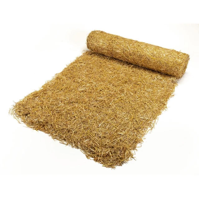 erosion control blanket 4 x 135 ft. polypropylene single net straw short term