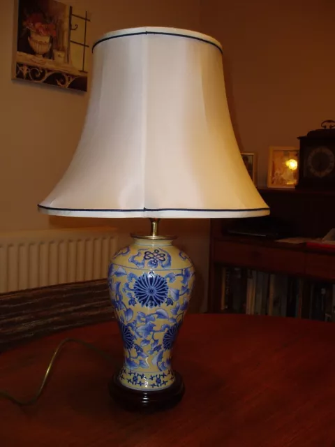 Large table lamp with shade