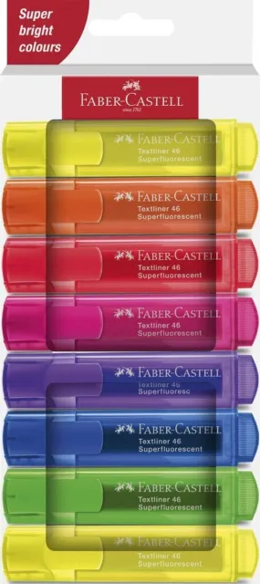 Faber-Castell Textmarker TL 46 SF Superfluorescent 8er Kartonetui