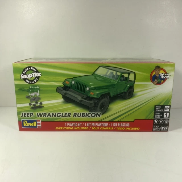 Revell Jeep Wrangler Rubicon 1/25 Scale Plastic SnapTite Model Kit 4501 SEALED