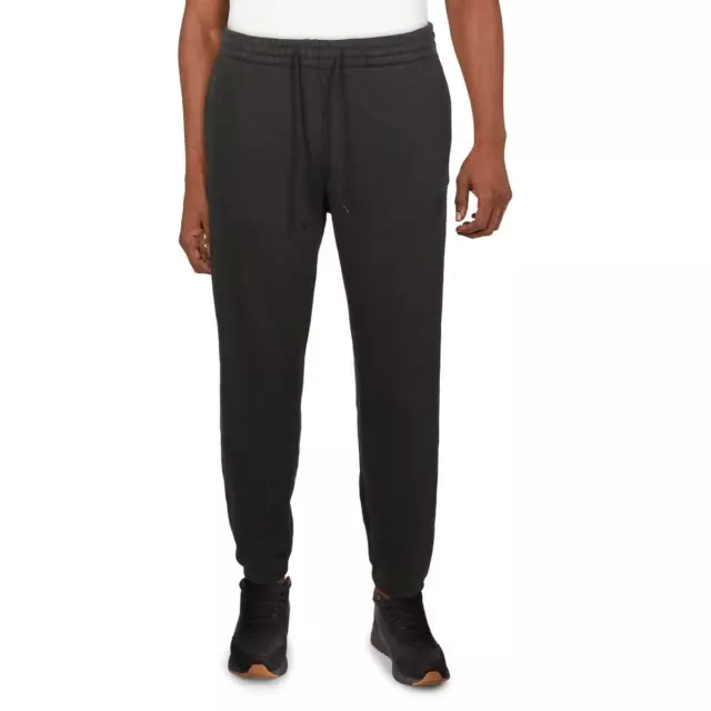 Pantalones de Sudadera Dockers Para Hombre Negros Cómodos Calce Recto Ropa de Salón S BHFO 9147