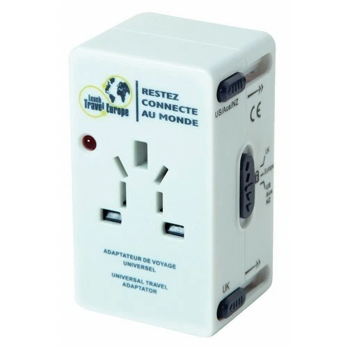 Adaptateur de voyage - multiprise - universel - 150 pays BRICOZOR
