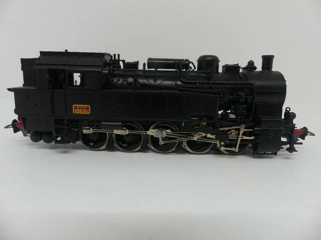 Locomotive Vapeur Fleischmann Ho – Noire, Peu Roulée – Eclairage Fonctionnel