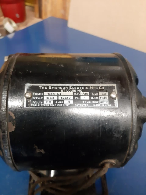 Emerson Jukebox Motor, Seebug 146, 147, 148,  1140 RPM  110 AC  TESTED