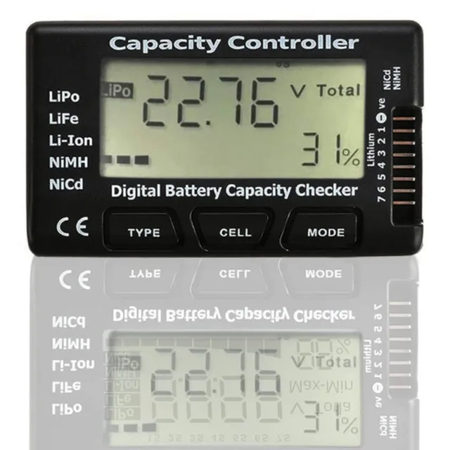 RUNCCI -YUN 2.1 RC cellulare Capacita' Meter-7 Digital Battery C