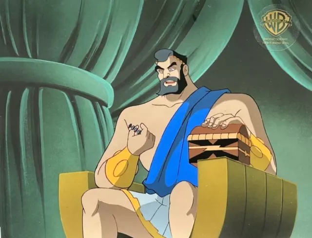 BRUCE TIMM rare MAXIE ZEUS cel A4 FIRE FROM OLYMPUS Batman BTAS WB COA