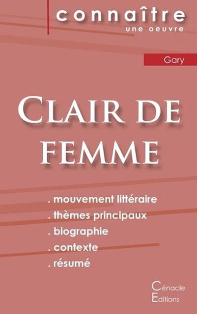 FICHE DE LECTURE Clair de femme de Romain Gary : Analyse litt ?rière de ...
