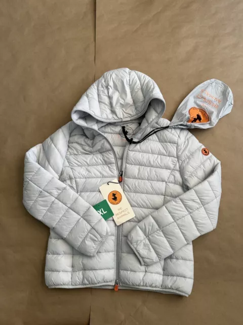 NEW! Save The Duck Daisy Hooded Packable Puffer Jacket Women’s. XL