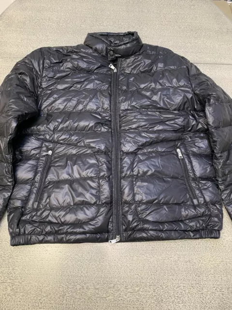 Pre-Owned Moncler Black Polyamide Short Down Jacket Acorus For Men Size:6