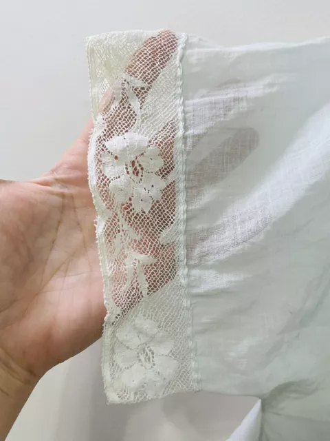VINTAGE 1940S BED Jacket Ecru Lace Embroidery Floral Prairie Feminine ...