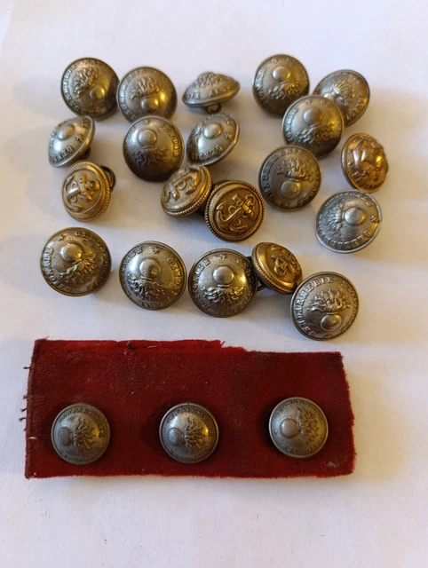 Lot De 5 Gros Boutons Vintage Rouges - 2,7 Cm - Idéal Couture Rétro, Référence 3467