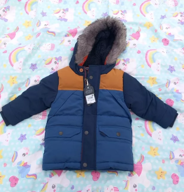 NEXT Boys Toddlers Shower Resistant Coat Bnwt Rrp £40 Age 12-18 Month