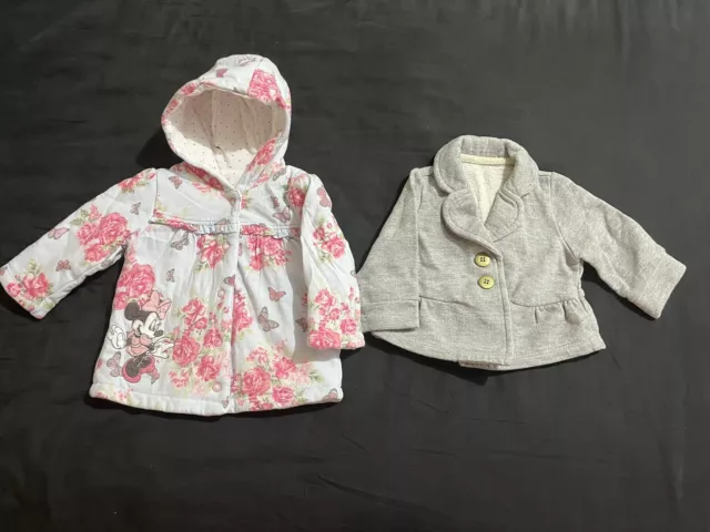 Baby Girl Minnie Mouse Coat And Jacket Bundle Age 0-3 Months