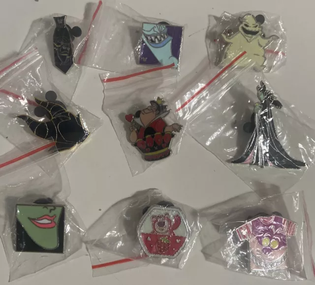 Disney Villains Only Pins lot of 9