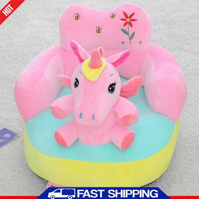 Cartoon Baby Seat Cover Non-slip Animal Infant Chair Case Soft Elastic No Filler