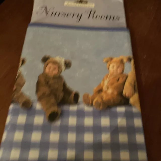Wallpaper Wall Border Baby Boy Girl Nursery Room Decor Anne Geddes Teddy Bears