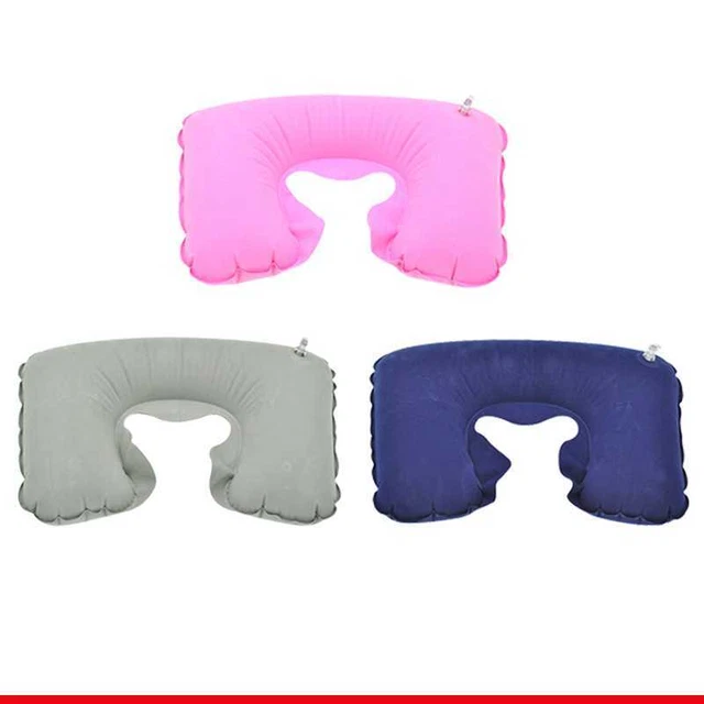 Inflatable U Shaped Pillow Car Head Neck Rest Air Cushion for Travel