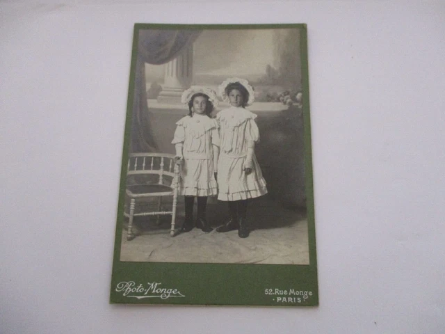 ATTRIBUÉ À ÉMILE Frechon, portrait de deux jeunes filles, Algérie Tirage arg EUR 500,00 - FR