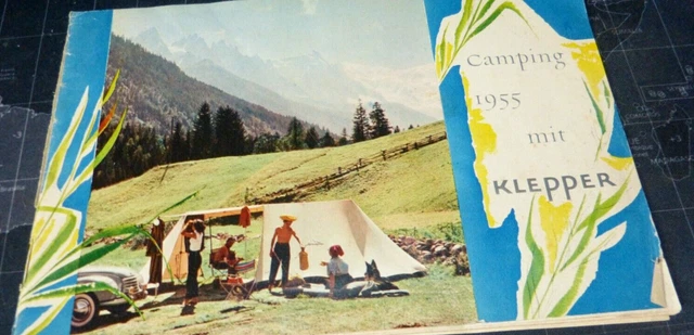 Klepper Alte Broschüre Camping 1955