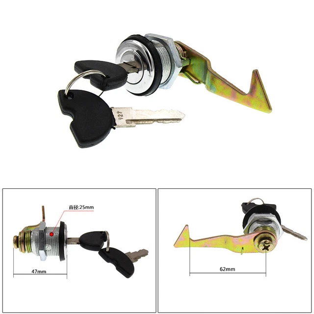 US STOCK Motorcycle Scooter Trunk Locks Rear Seat Luggage Tail Box Locks Key Set