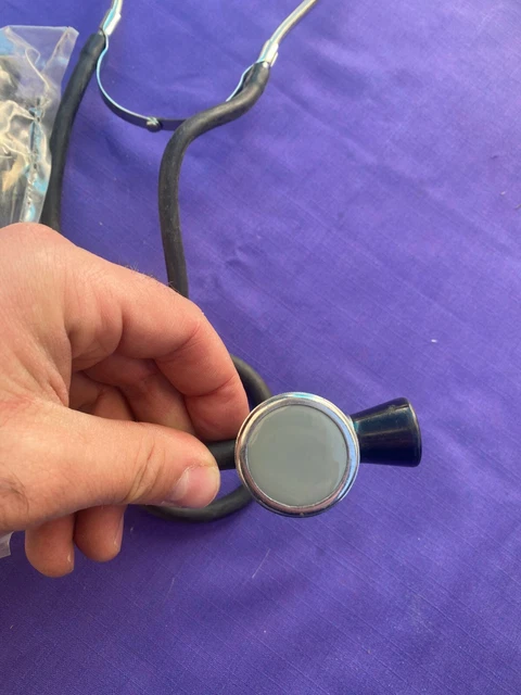 Wwii Antique Stethoscope Bakelite Rubber Medical Binaural Doctor 3