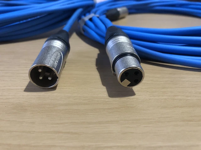 Canford Audio Blue Starquad XLR Cable, 3M, Neutrik Connectors