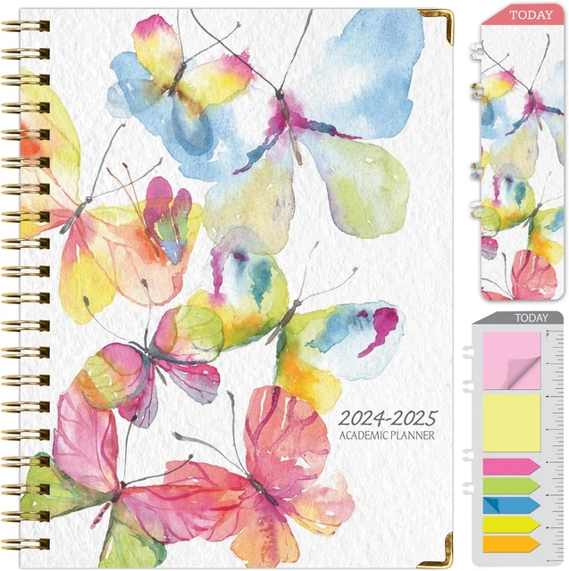 HARDCOVER ACADEMIC YEAR 2024-2025 Planner: (June 2024 through July 2025) 8.5"X11 $32.99 - PicClick