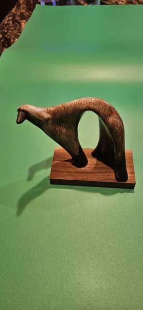 Signed Modernistic AFGHAN HOUND SCULPTURE