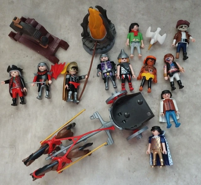 Lot De 2 Feux PLAYMOBIL – Accessoire Pour Chevalier, Pirate, Viking, Camping – Occasion En Bon état