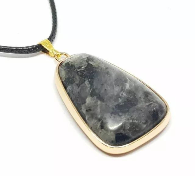 Black Tourmaline Necklace Pendant Healing Stone Black Labradorite Chakra Reiki