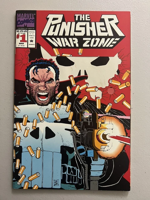 Punisher War Zone #1 Comic Book - Marvel 1992 VF+