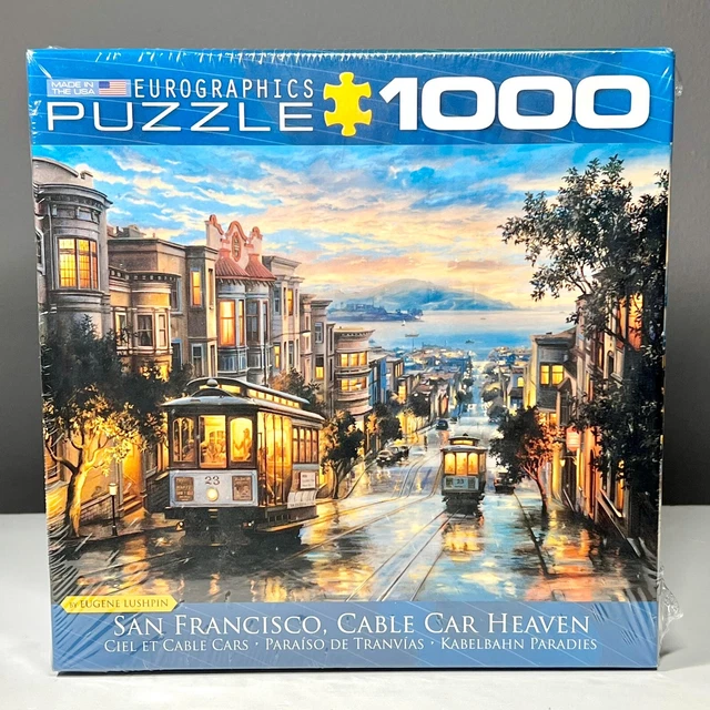 San Francisco Cable Car Heaven Design 1000 Piece Jigsaw Puzzle - NEW Sealed
