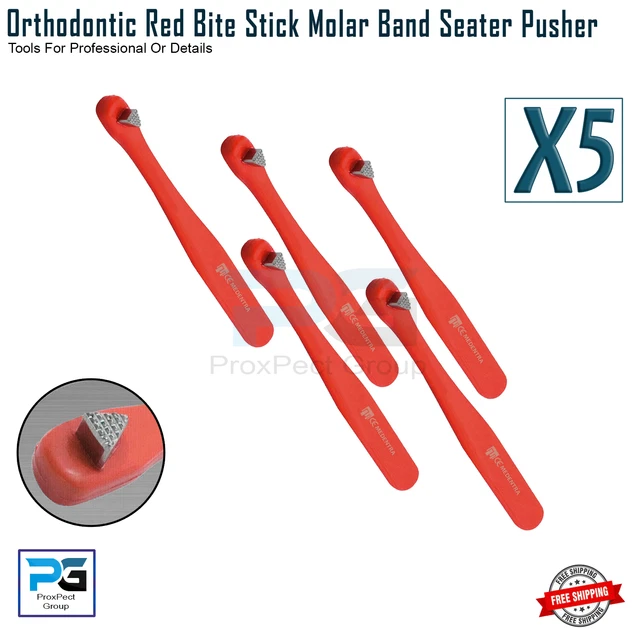 Kit Instruments Orthodontie - Band Pusher, Bite Stick, Gauges - Acier Inoxydable - TK PLUS
