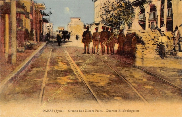 CPA Syria Damas Grande Rue Nazem Pacha Edit To Good Market