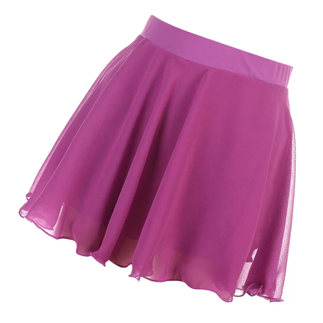Robe de patinage sur glace rose pour femmes, jupe de patinage à roulettes