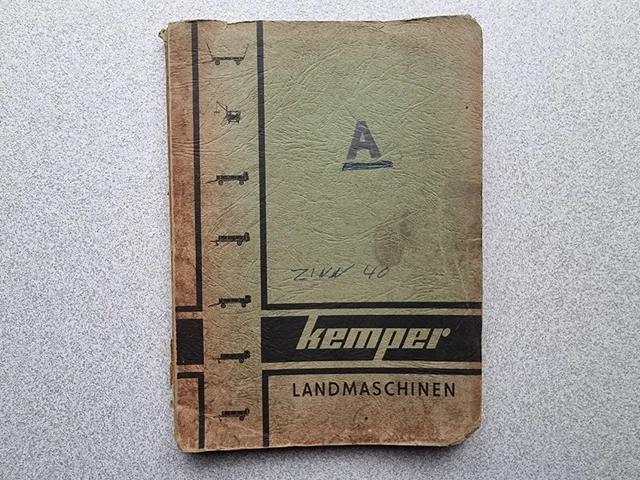 Kemper Ersatzteilliste A Ladewagen Ladomat Spezial