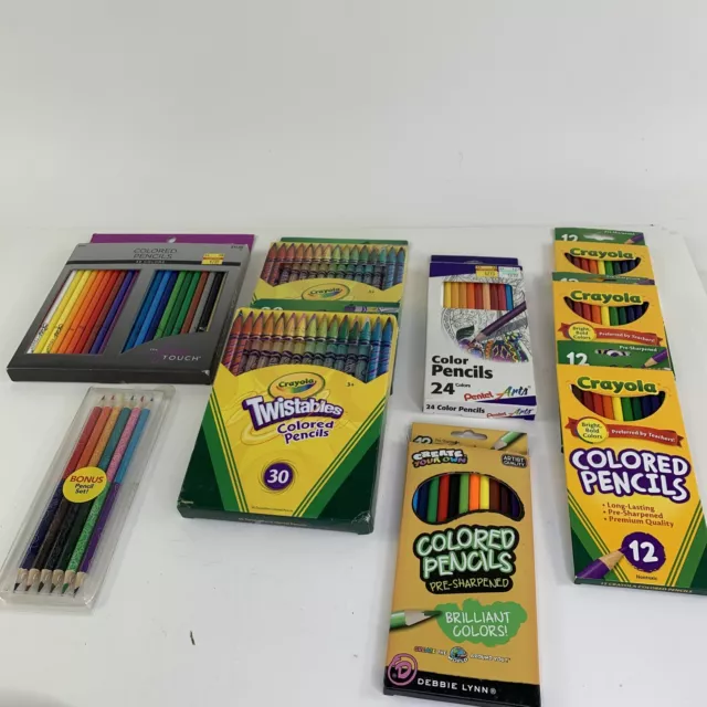 Lápices de colores Crayola, preafilados, 30 unidades (2 cajas), además de varios otros