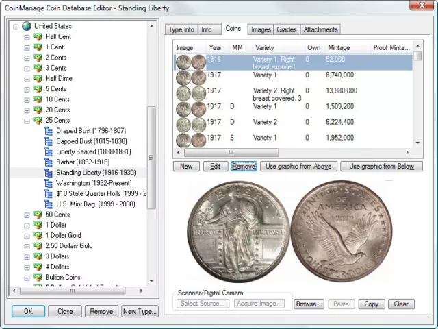 Coin + Stamp Inventory Software. CoinManage USA + StampManage USA on USB