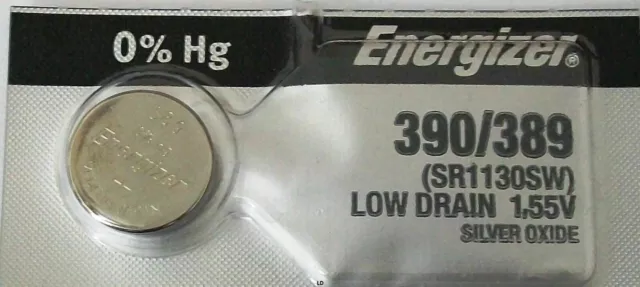 1 x ENERGIZER SR1130SW 390-389 Silver Oxide 1.55v Watch Battery Aussie Stock