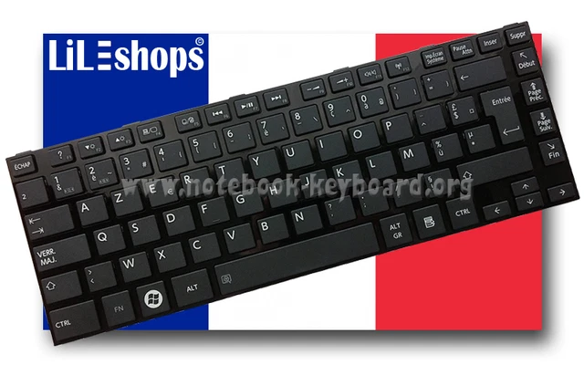 Clavier AZERTY Français Neuf Pour Toshiba Satellite - Modèle Original, Remplacement Direct