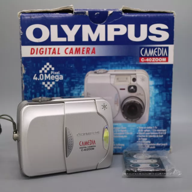 Olympus Digital Camera Camedia C-40 Zoom 4.0MP Silver Tested