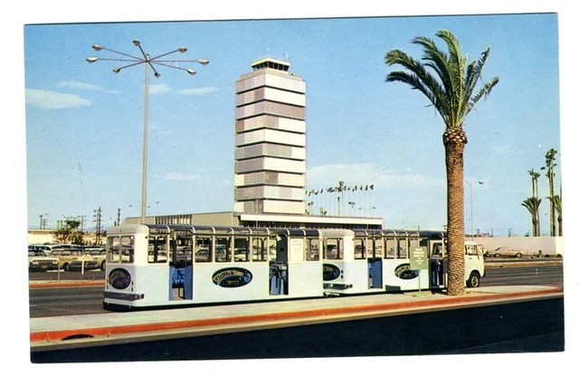 Public Trams at Los Angeles International Airport LAX Postcard