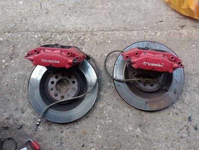 Audi Tt 8N Mk1 Kit Aggiornamento Freno Anteriore Grande Brembo 4 Pinze 323Mm Dischi V6