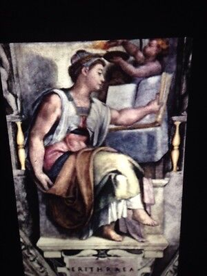 Michelangelo "Eryhrean Sibyl" Sistine Chapel Italian Renaissance Art 35mm Slide