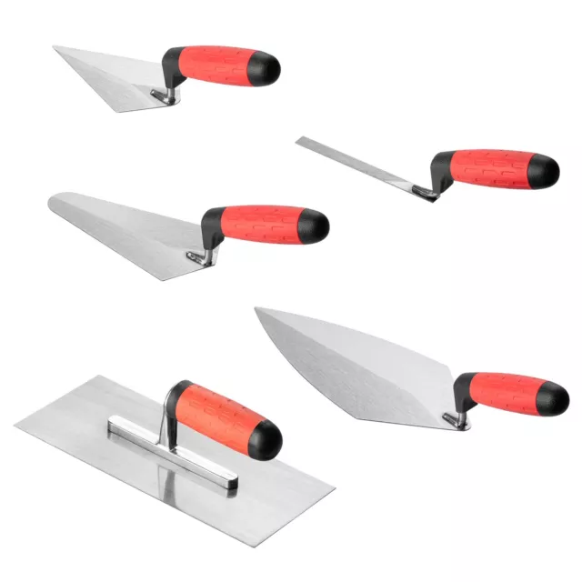 5pc Builder Professional Trowel Set Tradesman Bricklayer Brick Plastering Tools 2